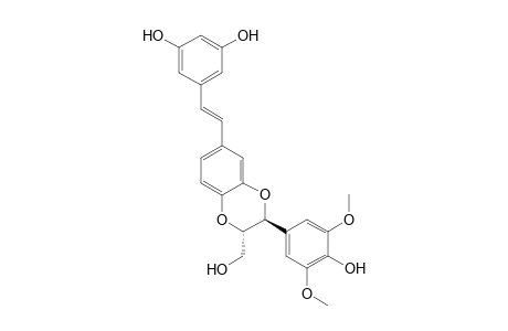 AIPHANOL;5-[2-[3-(HYDROXY-3,5-DIMETHOXYPHENYL)-2-HYDROXYMETHYL-2,3-DIHYDROBENZO-[1,4]-DIOXIN-6-YL]-VINYL]-BENZENE-1,3-DIOL