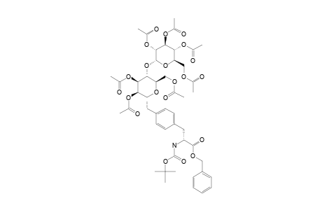 #6B;(N(ALPHA)-(TERT.-BUTOXYCARBONYL)-C-[(2',3',4',6'-TETRA-O-ACETYL-ALPHA-D-GLUCOPYRANOSYL)-(1'->4)-(2,3,6-TRI-O-ACETYL-ALPHA-D-MANNOPYRANOSYL)]-L-TYROSINE-BEN