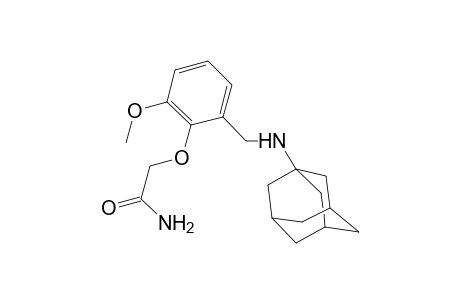 Acetamide, 2-[2-methoxy-6-[(tricyclo[3.3.1.1~3,7~]dec-1-ylamino)methyl]phenoxy]-