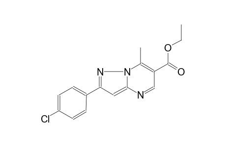 2-(p-chlorophenyl)-7-methylpyrazolo[1,5-a]pyrimidine-6-carboxylic acid, ethyl ester