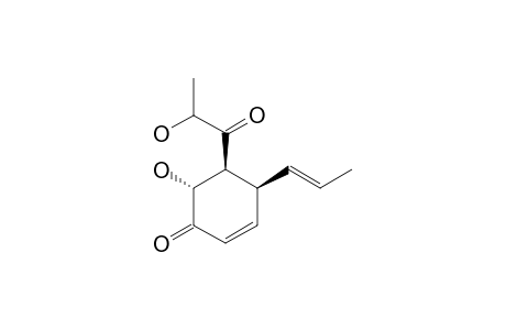 ARTHROPSADIOL-B;(4S*,5S*,6R*)-6-HYDROXY-5-(2-HYDROXY-1-OXOPROPYL)-4-[(E)-PROP-1-ENYL]-2-CYCLOHEXEN-1-ONE