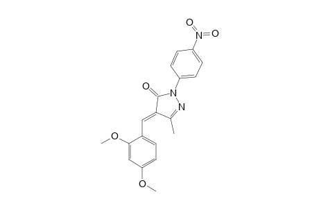 4-(2,4-Dimethoxybenzylidene)-3-methyl-1-(4-nitrophenyl)-2-pyrazolin-5-one