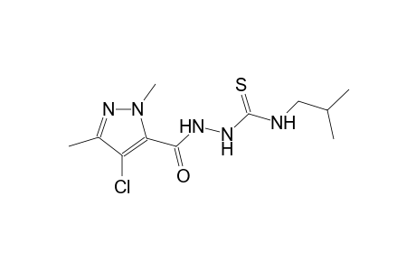 2-[(4-chloro-1,3-dimethyl-1H-pyrazol-5-yl)carbonyl]-N-isobutylhydrazinecarbothioamide