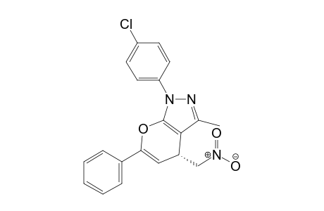 (R)-1-(4-Chlorophenyl)-3-methyl-4-(nitromethyl)-6-phenyl-1,4-dihydropyrano[2,3-c]pyrazole