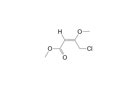 (E)-4-chloro-3-methoxycrotonic acid, methyl ester