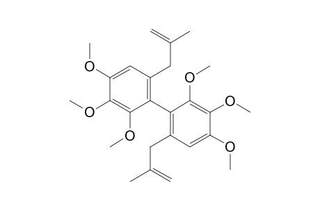 1,2,3-Trimethoxy-5-(2-methylallyl)-4-[2,3,4-trimethoxy-6-(2-methylallyl)phenyl]benzene