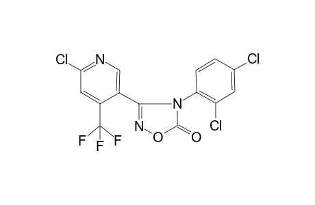 3-(6-Chloro-4-trifluoromethyl-pyridin-3-yl)-4-(2,4-dichloro-phenyl)-4H-[1,2,4]oxadiazol-5-one