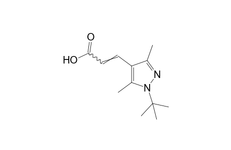 1-tert-butyl-3,5-dimethylpyrazole-4-acrylic acid