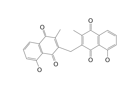 1,4-Naphthalenedione, 2,2'-methylenebis[8-hydroxy-3-methyl-