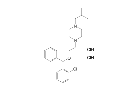 1-[2-(o-CHLOROBENZHYDRYLOXY)ETHYL]-4-ISOBUTYLPIPERAZINE, DIHYDROCHLORIDE