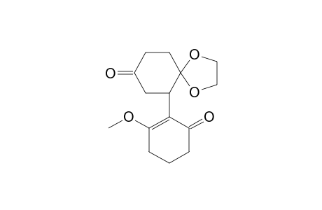 6-(2-Methoxy-6-oxo-1-cyclohexen-1-yl)-1,4-dioxaspiro[4.5]decan-8-one