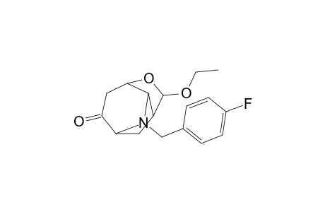 6-exo-Ethoxy-9-(4-fluorobenzyl)-5-oxa-9-azatricyclo[5.2.1.0(4,8)]decan-2-one