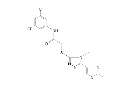 3',5'-dichloro-2-{[4-methyl-5-(2-methyl-4-thiazolyl)-4H-1,2,4-triazol-3-yl]thio}acetanilide