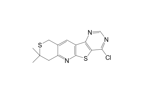 1-Chloro-8,8-dimethyl-8,9-dihydro-6H-7,11-dithia-2,4,10-triaza-benzo[b]fluorene