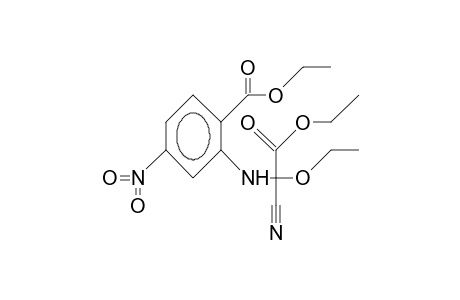 2-[(1-cyano-1,2-diethoxy-2-keto-ethyl)amino]-4-nitro-benzoic acid ethyl ester