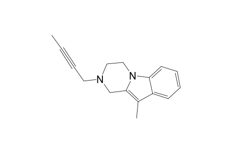 2-(2-BUTYNYL)-10-METHYL-1,2,3,4-TETRAHYDROPYRAZINO-[1,2-A]-INDOLE