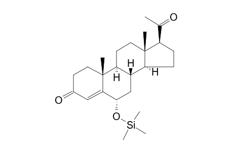 6.alpha.-Hydroxyprogesterone, tms derivative