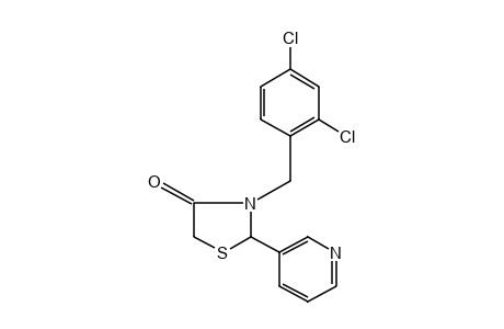 3-(2,4-dichlorobenzyl)-2-(3-pyridyl)-4-thiazolidinone