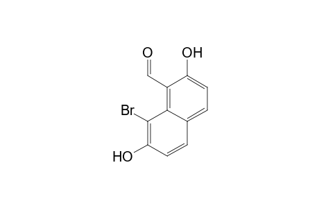 1-Naphthalenecarboxaldehyde, 8-bromo-2,7-dihydroxy-