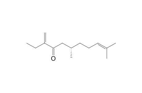 (S)-6,10-Dimethyl-3-methylene-9-undecen-4-one