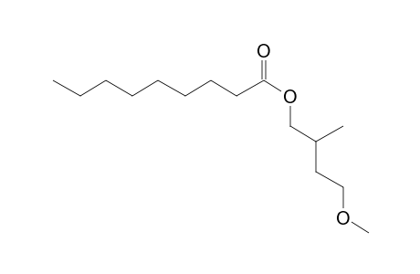 Nonanoic acid, 4-methoxy-2-methylbutyl ester