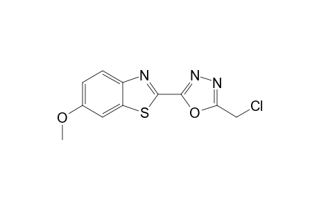 Benzothiazole, 2-(5-chloromethyl-1,3,4-oxadiazol-2-yl)-6-methoxy-