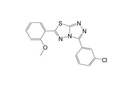 3-(3-chlorophenyl)-6-(2-methoxyphenyl)[1,2,4]triazolo[3,4-b][1,3,4]thiadiazole