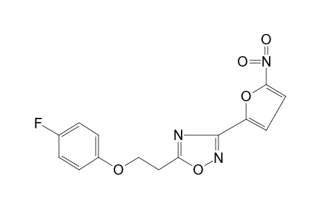 5-[2-(p-fluorophenoxy)ethyl]-3-(5-nitro-2-furyl)-1,2,4-oxadiazole