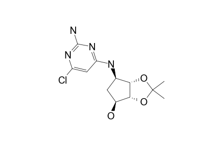 (+/-)-(1-ALPHA,2-BETA,3-BETA,4-ALPHA)-4-[(2-AMINO-6-CHLOROPYRIMIDIN-4-YL)-AMINO]-2,3-O-ISOPROPYLIDENE-1,2,3-CYClOPENTANETRIOL