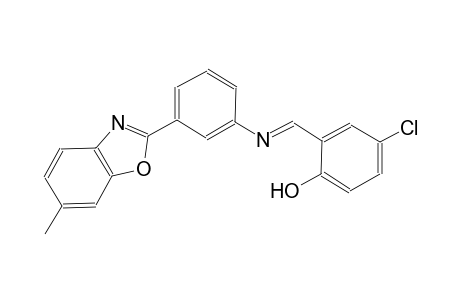 phenol, 4-chloro-2-[(E)-[[3-(6-methyl-2-benzoxazolyl)phenyl]imino]methyl]-