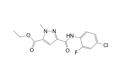 ethyl 3-[(4-chloro-2-fluoroanilino)carbonyl]-1-methyl-1H-pyrazole-5-carboxylate