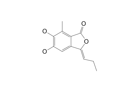 PURPURESTER_B;(Z)-5,6-DIHYDROXY-7-METHYL-3-PROPYLIDENEISOBENZOFURAN-1-(3-H)-ONE