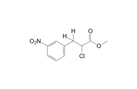 alpha-chloro-m-nitrohydrocinnamic acid, methyl ester
