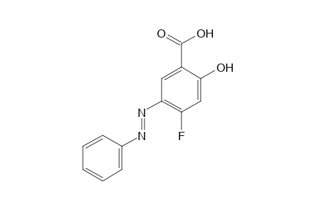 4-fluoro-5-(phenylazo)salicylic acid