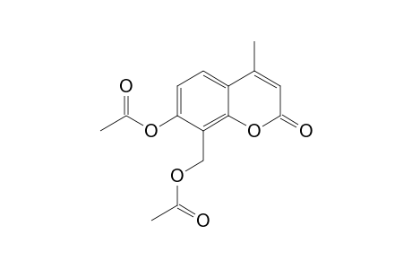 7-hydroxy-8-(hydroxymethyl)-4-methylcoumarin, diacetate