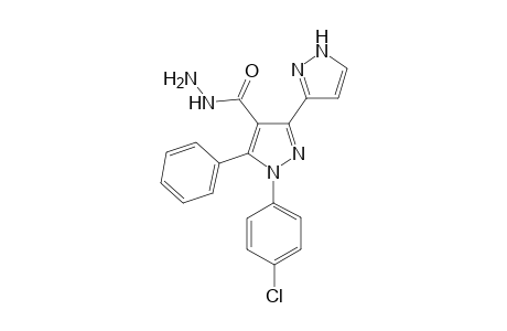 3-(1H-Pyrazol-3-yl)-1-(4-chlorophenyl)-5-phenyl-1H-pyrazole-4-carbohydrazide