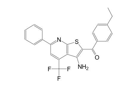 [3-amino-6-phenyl-4-(trifluoromethyl)thieno[2,3-b]pyridin-2-yl](4-ethylphenyl)methanone