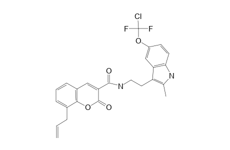 8-Allyl-N-[2-[5-[chloro(difluoro)methoxy]-2-methyl-1H-indol-3-yl]ethyl]-2-keto-chromene-3-carboxamide