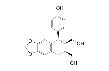 cis,cis-1-(p-hydroxylphenyl)-2,3-bishydroxymethyl-6,7-methylenedioxy-1,2,3,4-tetrahydronaphthalene