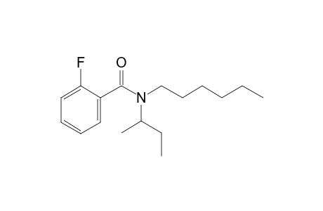 Benzamide, 2-fluoro-N-(2-butyl)-N-hexyl-