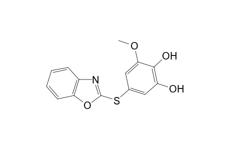 5-(Benzo[d]oxazol-2-ylthio)-3-methoxybenzene-1,2-diol