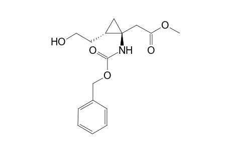 Methyl 2-{2'-(hydroxyethyl)-1'-N-[(benzyloxycarbonyl)amino]cyclopropyl}-acetate