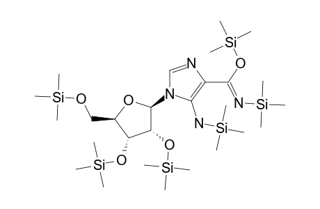 1H-Imidazole-4-carboximidic acid, N-(trimethylsilyl)-5-[(trimethylsilyl)amino]-1-[2,3,5-tris-o-(trimeth ylsilyl)-.beta.-D-ribofuranosyl]-, trimethylsilyl ester