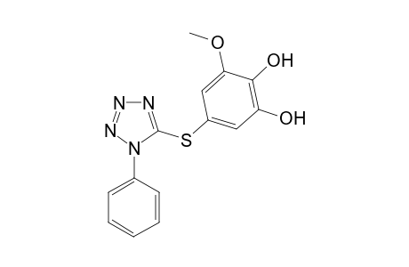 3-Methoxy-5-(1-phenyl-1H-tetrazol-5-ylthio)benzene-1,2-diol
