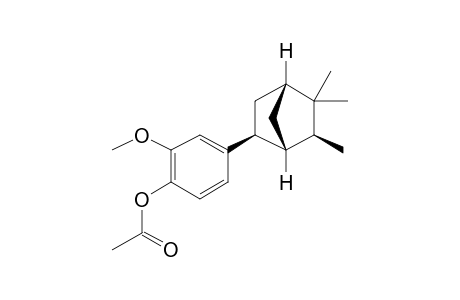 2-Methoxy-4-((1R,2S,4R,6S)-5,5,6-trimethylbicyclo[2.2.1]heptan-2-yl)phenol, o-acetyl