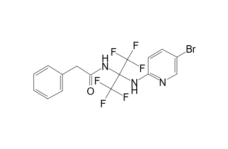 N-[1-[(5-bromo-2-pyridinyl)amino]-2,2,2-trifluoro-1-(trifluoromethyl)ethyl]-2-phenylacetamide