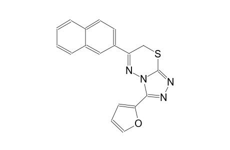 3-(2-furyl)-6-(2-naphthyl)-7H-[1,2,4]triazolo[3,4-b][1,3,4]thiadiazine