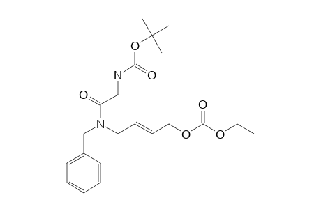 N-TERT.-BUTYLOXYCARBONYL-GLYCYL-[N-BENZYL-N-[4-ETHOXYCARBONYLOXY-(2E)-BUTEN-1-YL]]-AMIDE;MAJOR-ROTAMER