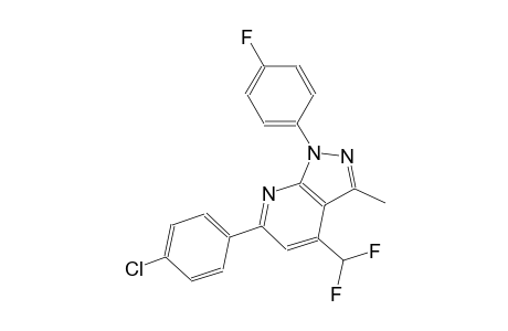 1H-pyrazolo[3,4-b]pyridine, 6-(4-chlorophenyl)-4-(difluoromethyl)-1-(4-fluorophenyl)-3-methyl-
