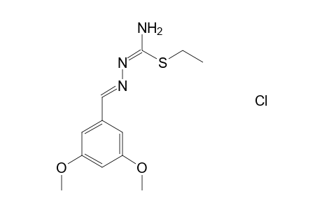 Ethyl N'-[(3,5-dimethoxyphenyl)methylidene]hydrazonothiocarbamate hydrochloride